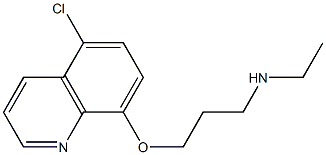 {3-[(5-chloroquinolin-8-yl)oxy]propyl}(ethyl)amine 구조식 이미지