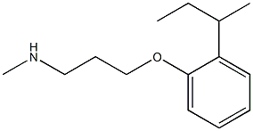 {3-[2-(butan-2-yl)phenoxy]propyl}(methyl)amine Structure