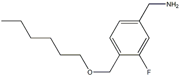 {3-fluoro-4-[(hexyloxy)methyl]phenyl}methanamine 구조식 이미지