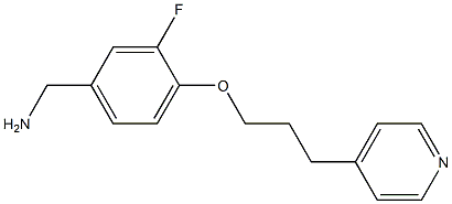 {3-fluoro-4-[3-(pyridin-4-yl)propoxy]phenyl}methanamine Structure