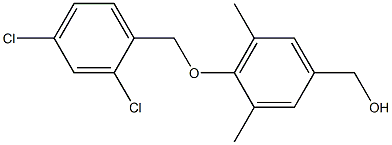 {4-[(2,4-dichlorophenyl)methoxy]-3,5-dimethylphenyl}methanol 구조식 이미지