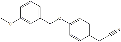 {4-[(3-methoxybenzyl)oxy]phenyl}acetonitrile Structure