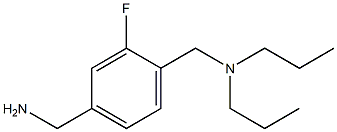 {4-[(dipropylamino)methyl]-3-fluorophenyl}methanamine 구조식 이미지