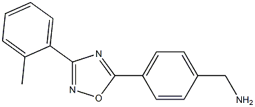 {4-[3-(2-methylphenyl)-1,2,4-oxadiazol-5-yl]phenyl}methanamine 구조식 이미지