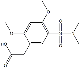 {5-[(dimethylamino)sulfonyl]-2,4-dimethoxyphenyl}acetic acid 구조식 이미지