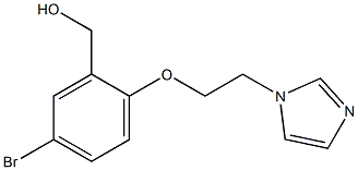 {5-bromo-2-[2-(1H-imidazol-1-yl)ethoxy]phenyl}methanol 구조식 이미지