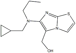 {6-[(cyclopropylmethyl)(propyl)amino]imidazo[2,1-b][1,3]thiazol-5-yl}methanol 구조식 이미지