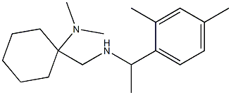 1-({[1-(2,4-dimethylphenyl)ethyl]amino}methyl)-N,N-dimethylcyclohexan-1-amine 구조식 이미지