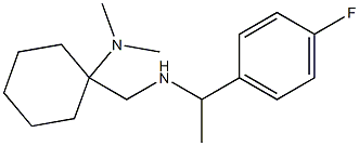 1-({[1-(4-fluorophenyl)ethyl]amino}methyl)-N,N-dimethylcyclohexan-1-amine Structure