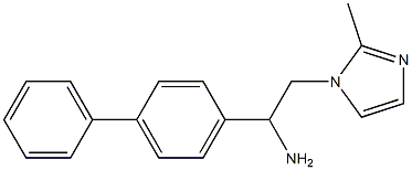 1-(1,1'-biphenyl-4-yl)-2-(2-methyl-1H-imidazol-1-yl)ethanamine Structure