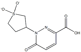 1-(1,1-dioxidotetrahydrothien-3-yl)-6-oxo-1,6-dihydropyridazine-3-carboxylic acid 구조식 이미지