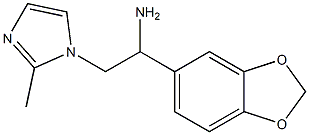 1-(1,3-benzodioxol-5-yl)-2-(2-methyl-1H-imidazol-1-yl)ethanamine 구조식 이미지
