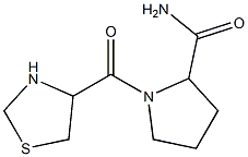 1-(1,3-thiazolidin-4-ylcarbonyl)pyrrolidine-2-carboxamide 구조식 이미지