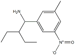 1-(1-amino-2-ethylbutyl)-3-methyl-5-nitrobenzene Structure