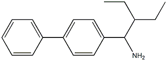 1-(1-amino-2-ethylbutyl)-4-phenylbenzene 구조식 이미지