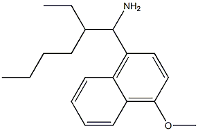 1-(1-amino-2-ethylhexyl)-4-methoxynaphthalene 구조식 이미지