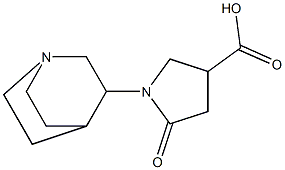 1-(1-azabicyclo[2.2.2]oct-3-yl)-5-oxopyrrolidine-3-carboxylic acid 구조식 이미지