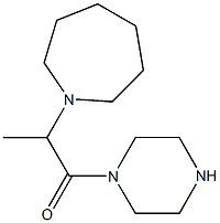 1-(1-methyl-2-oxo-2-piperazin-1-ylethyl)azepane Structure