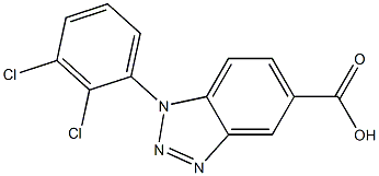 1-(2,3-dichlorophenyl)-1H-1,2,3-benzotriazole-5-carboxylic acid Structure