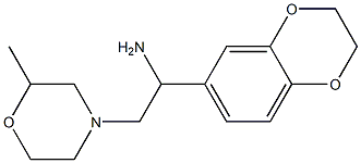 1-(2,3-dihydro-1,4-benzodioxin-6-yl)-2-(2-methylmorpholin-4-yl)ethanamine Structure