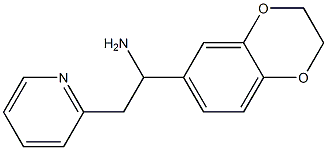 1-(2,3-dihydro-1,4-benzodioxin-6-yl)-2-(pyridin-2-yl)ethan-1-amine Structure