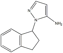 1-(2,3-dihydro-1H-inden-1-yl)-1H-pyrazol-5-amine 구조식 이미지