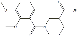 1-(2,3-dimethoxybenzoyl)piperidine-3-carboxylic acid Structure