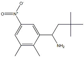 1-(2,3-dimethyl-5-nitrophenyl)-3,3-dimethylbutan-1-amine Structure