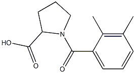 1-(2,3-dimethylbenzoyl)pyrrolidine-2-carboxylic acid 구조식 이미지