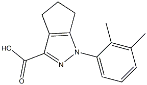 1-(2,3-dimethylphenyl)-1,4,5,6-tetrahydrocyclopenta[c]pyrazole-3-carboxylic acid 구조식 이미지