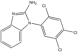 1-(2,4,5-trichlorophenyl)-1H-1,3-benzodiazol-2-amine Structure