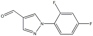 1-(2,4-difluorophenyl)-1H-pyrazole-4-carbaldehyde 구조식 이미지