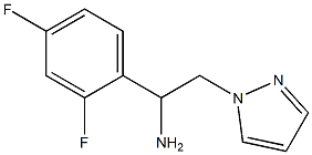 1-(2,4-difluorophenyl)-2-(1H-pyrazol-1-yl)ethanamine Structure