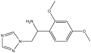 1-(2,4-dimethoxyphenyl)-2-(1H-1,2,4-triazol-1-yl)ethanamine 구조식 이미지