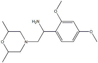 1-(2,4-dimethoxyphenyl)-2-(2,6-dimethylmorpholin-4-yl)ethanamine Structure