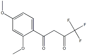 1-(2,4-dimethoxyphenyl)-4,4,4-trifluorobutane-1,3-dione Structure