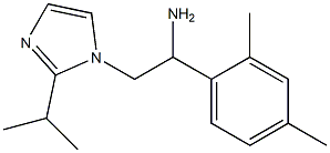 1-(2,4-dimethylphenyl)-2-[2-(propan-2-yl)-1H-imidazol-1-yl]ethan-1-amine 구조식 이미지