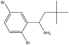 1-(2,5-dibromophenyl)-3,3-dimethylbutan-1-amine Structure