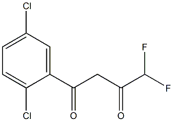 1-(2,5-dichlorophenyl)-4,4-difluorobutane-1,3-dione 구조식 이미지