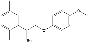 1-(2,5-dimethylphenyl)-2-(4-methoxyphenoxy)ethanamine Structure