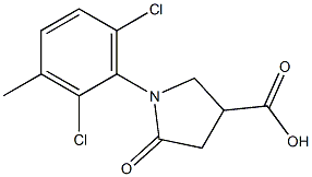 1-(2,6-dichloro-3-methylphenyl)-5-oxopyrrolidine-3-carboxylic acid Structure