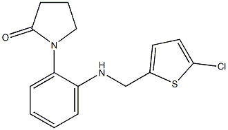 1-(2-{[(5-chlorothiophen-2-yl)methyl]amino}phenyl)pyrrolidin-2-one 구조식 이미지