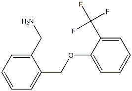 1-(2-{[2-(trifluoromethyl)phenoxy]methyl}phenyl)methanamine 구조식 이미지