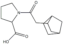 1-(2-{bicyclo[2.2.1]heptan-2-yl}acetyl)pyrrolidine-2-carboxylic acid Structure