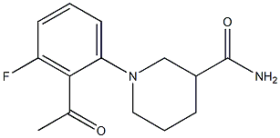 1-(2-acetyl-3-fluorophenyl)piperidine-3-carboxamide 구조식 이미지