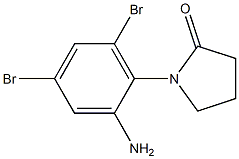 1-(2-amino-4,6-dibromophenyl)pyrrolidin-2-one Structure