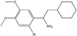 1-(2-bromo-4,5-dimethoxyphenyl)-2-cyclohexylethan-1-amine Structure