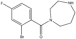 1-(2-bromo-4-fluorobenzoyl)-1,4-diazepane Structure