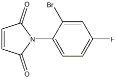 1-(2-bromo-4-fluorophenyl)-2,5-dihydro-1H-pyrrole-2,5-dione 구조식 이미지