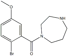1-(2-bromo-5-methoxybenzoyl)-1,4-diazepane Structure